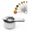 Meiyijia Stainless Steel Measuring Spoons, Stackable Soup Spoons for Measuring