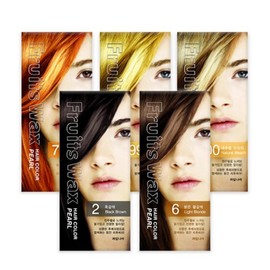 Fruit Land 과일나라 후르츠왁스 헤어칼라 진주펄 염색약 60g [09호 금빛황갈색] Fruit Country Fruit Wax Hair Color Pearl Dye 60g [No. 09 Golden Brown]
