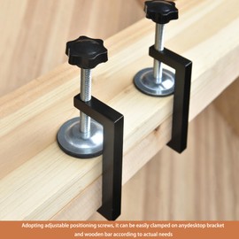 G Clamps for Woodworking Universal C Clamp Small Desk Clamp Cabinet Frame with Sturdy Wide Jaws Black C Clamps for Workpiece Fixing Hand Tool Parts 6 Pack