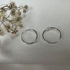 Sterling Silver Sleeper 12mm Hoop Earrings with Wire Coil