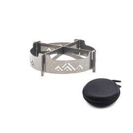 Titanium Camping Gas Stove windshield Outdoor Single camping with storage box