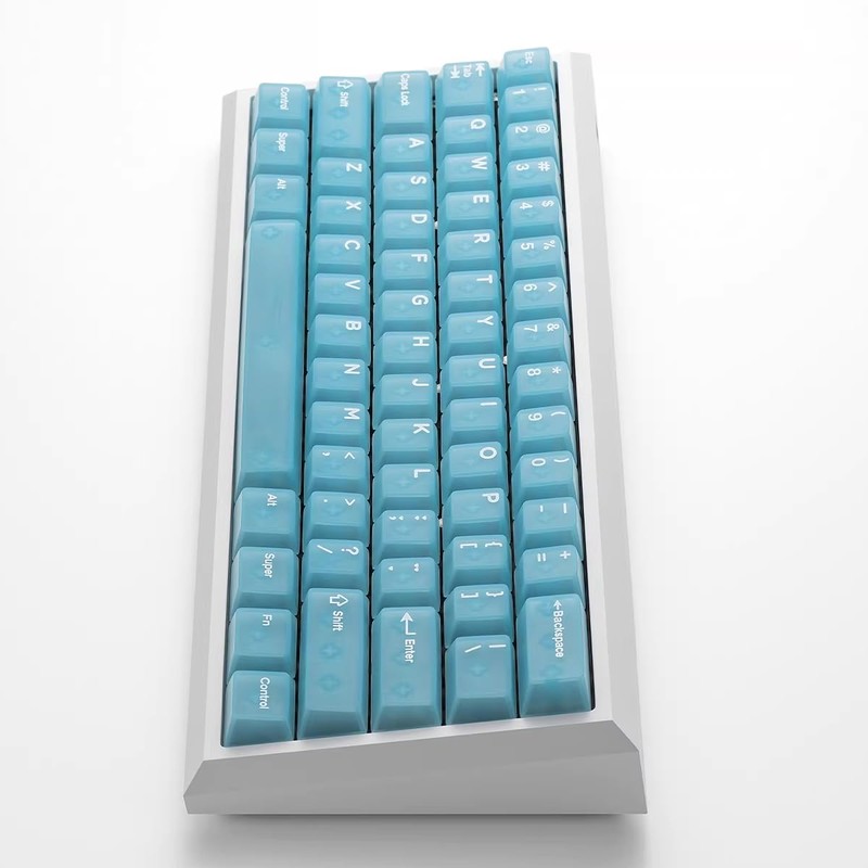132 Keys Jelly Keycaps PC Matte Transpsarent Keycaps Set Fit