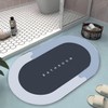 GNCLOUD Super Absorbent Floor Mat,Quick-Drying Non-Slip Diatom Mud Microfiber Bath