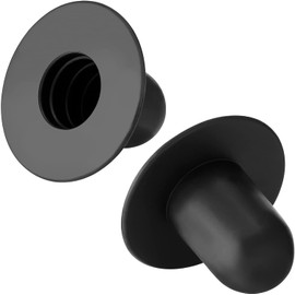 Bigmeta Pool Plugs for Above Ground Pool- 2pcs Pool Stopper Plugs Pool Filter Pump Hole Plugs Fit for Intex Coleman Bestway Pool Replacements& Accessories(Black)