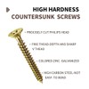 4x16mm Wood Screws,Flat Head Screws for Wood, Zinc Galvanized,Multi Purpose