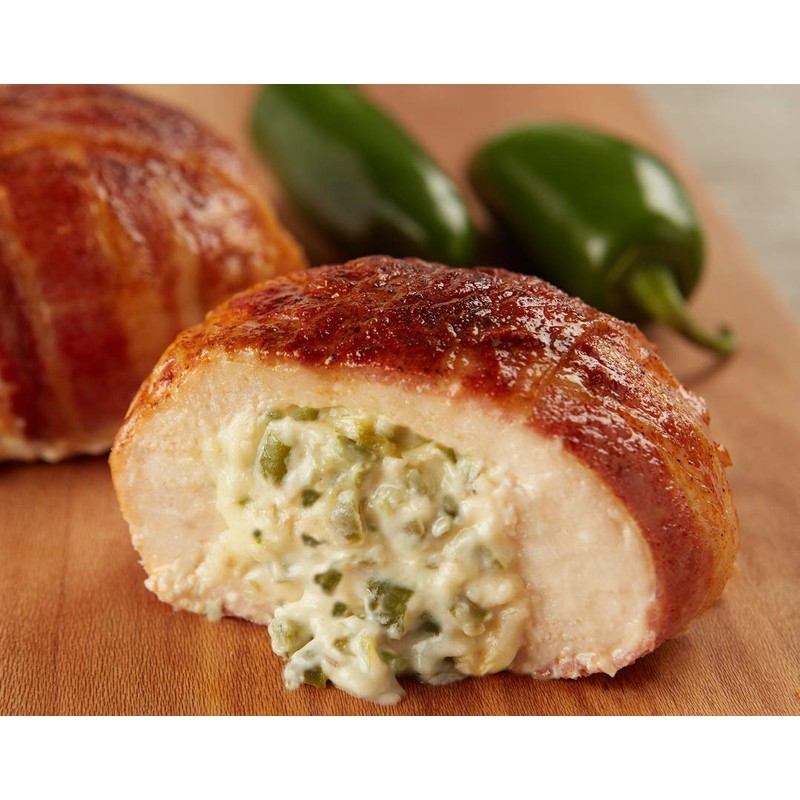 Burgers' Smokehouse Gourmet Stuffed and Bacon Wrapped Chicken Breast Filets