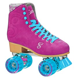 Roller Derby Candi Girl U774 Carlin Quad Artistic Roller Skates Raspberry Ladies sz 5