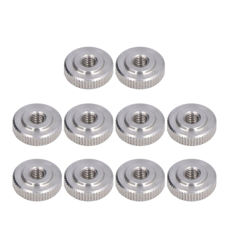 Knurled Thumb Nut 304 Stainless Steel Knurled Flat Head Through