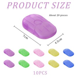 EHDWXVZM 10 boxes of rice soap, portable soap discs, hand washing products, suitable for travel, camping, hiking.