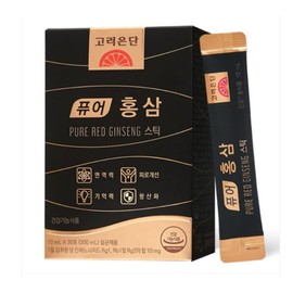 Goryeo Eundan Pure Red Ginseng Stick 30 Packs 1 Box Red Ginseng Stick Ginsenoside Immunity Fatigue Improvement / 고려은단 퓨어 홍삼 스틱 30포 1박스 홍삼스틱 진세노사이드 면역력 피로개선