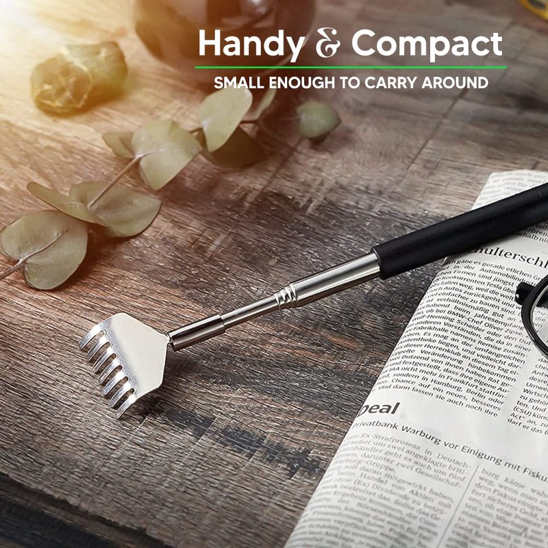 ANGIX 1x Extendable Back Scratcher | Portable Extended Telescoping Scratcher