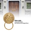 Door Knocker Chinese Style Animal Head Style Modelled Antique Brass