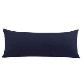 PiccoCasa Body Pillow Pillowcase with Zipper Closure, 1800 Series Brushed Microfiber Body Pillow Cover, Soft Long Pillow Cases for Body Pillows Navy Blue 50 x 150cm/ 5ft.