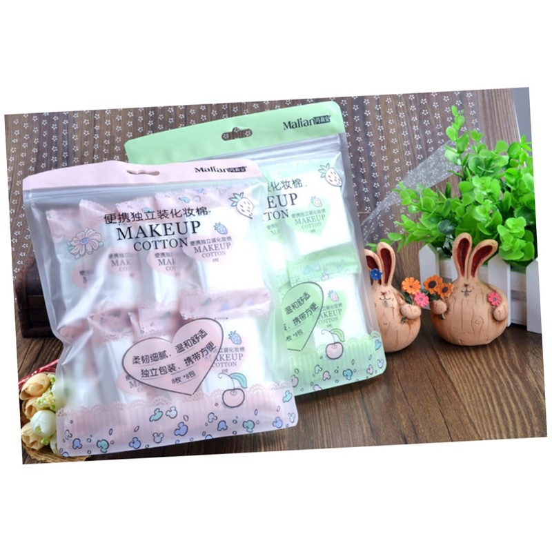 Outanaya 3sets Disposable Sanitary Cotton Squares for Nail Art Makeup