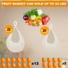 Hanging Fruit Basket for Kitchen, 3 Pack Wall Hanging Fruit