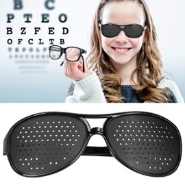 Gafas estenopeicas, gafas unisex para mejorar la visión, reducir la fatiga ocular, color negro para niños, adultos, uso adulto, gafas para adultos(Adult models)