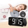 LOFICOPER Projection Alarm Clock, Digital Clock for Bedrooms with 7.4
