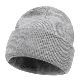 DANMY Baby Winter Beanie Hat, Kids Winter Warm Knit Hat,Toddler Soft Warm Beanie for Little Boys Girls Children Caps 0-24 Months Gray