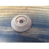 HARD WOOD BACK PLATE (60mm Diam) FOR VICTORIAN/EDWARDIAN DOORS