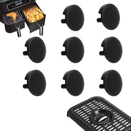 HEISENLIN 8PCS Upgraded Air Fryer Rubber Feet for Ninja DZ201/DZ401/AD350CO/DZ090/DZ100 Foodi Air Fryers, Air Fryer Rubber Bumpers Silicone Rubber Tabs Sides Parts Tips Feet for Ninja Air Fryer