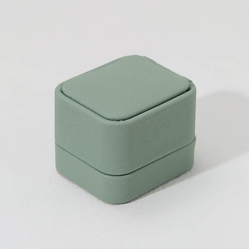 Oirlv Ring Box Ring Storage Box Ring Gift Box Green