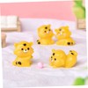 ABOOFAN 7pcs Miniature Tiger Models Micro Landscape Tiger Ornaments Resin