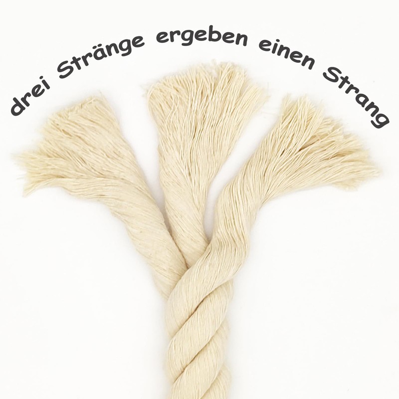 FOSER Cotton Rope, Macrame Yarn, Cotton Cord for DIY Crafts,