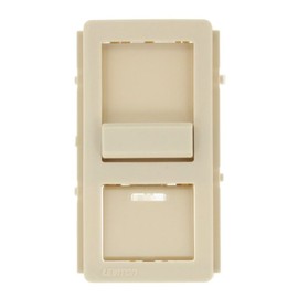 Leviton Color Change Faceplate Only with Locator Light Window – Compatible with IllumaTech Dimmer Switches (Dimmer Switch Not Included), IPKIT-T, Light Almond