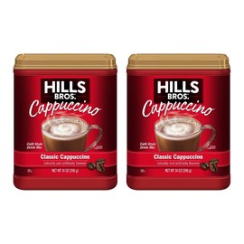 Hills Bros. Flavor Coffee (Classic Cappuccino, 14 Ounce (Pack of 2)