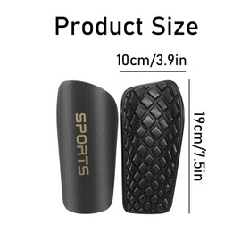 Shin Pads, Shin Pads Mens, Breathable Shin Pad Sleeves, Mens Shin Pads Football with Non-Slip Insert Pocket, Impact-Resistant Shin Guards Football, Shin Pad Socks, Ideal for Youth and Adult, L