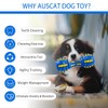 AUSCAT Durable Squeaky Dog Toys, Rubber Chew Toys for Dogs,