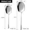 Serving Spoon Made of Stainless Steel, 2 Pieces Salad Servers