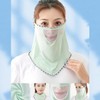 UV Protection Mesh Air Hole Earloop Mask Mesh Hole Mask Orange 6ea