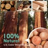 Cedar Blocks for Clothes Storage 100 Pack, 100% Natural Aromatic