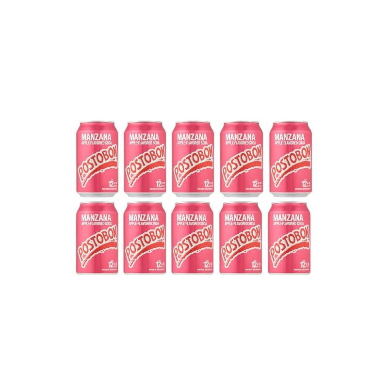 Gaseosa Manzana Postobón – 10 Pack (12fl oz Each Can)