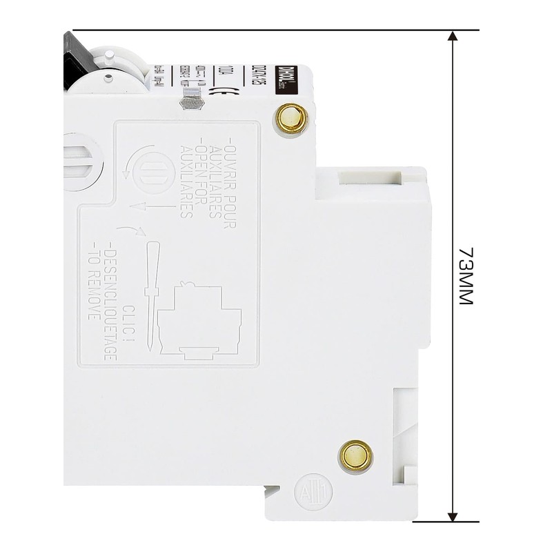 DIHOOL AC/DC Miniature Circuit Breaker,Single Pole 100 Amp,12V-400V,Non Polarized,Solar Disconnect