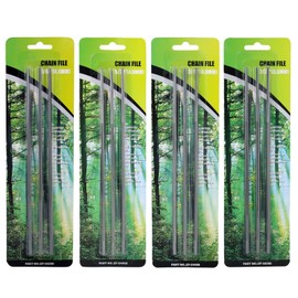 Hipa Lima de cadena profesional de motosierra de 5/32 pulgadas, 4.0 mm, 3/16 4.8 mm, 7/32 5.5 mm, 11/64 pulgadas, 4.5 mm, afilar limas redondas