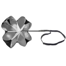 TRIWONDER Resistance Parachute, Resistance Parachute, Speed Training, Track and Field Soccer, Futsal, Training Tool, Fitness, Strength Training, Explosion, Power Practice Umbrella (Black, 56.9 inches (142 cm))