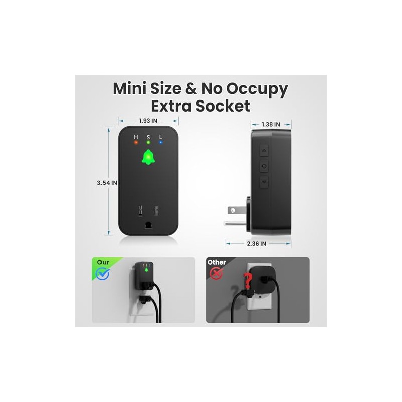 Power Failure Alarm WiFi, 2 Pack Smart Power Outage Alarm,