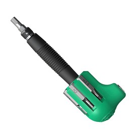 ANEX No. 6070-H Screwdriver Set, Hex Wrench, Phillips Slotted L-Shaped Handle, Holder Included
