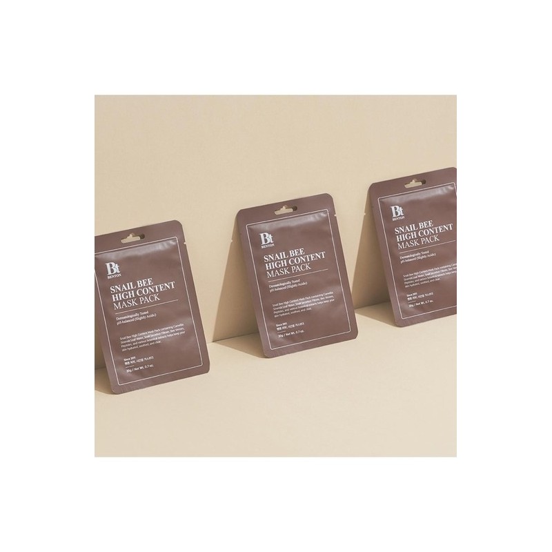 [Snail Mask Pack] Benton Snail Bee High Content Mask Pack