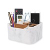 SZYRL Desk Organizer, Marble Remote Holder for Table, Modern Office