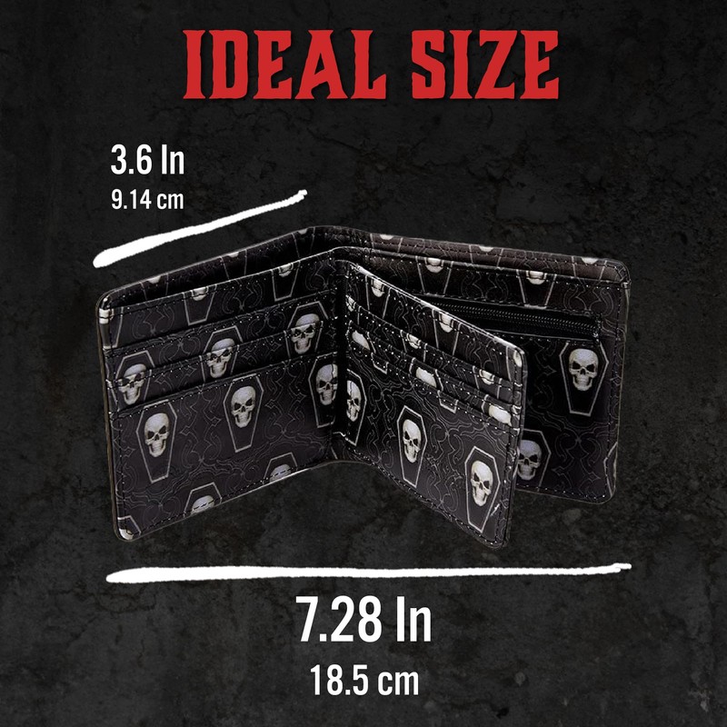 Nemesis Now B3134H7 Next James Ryman Wallet 10cm Black, PU,