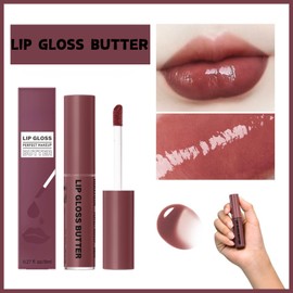 SHEBEEDO Lip Liner And Gloss Set,Dark Brown Plumping Lip Liner Stain& Moisturizing Butter Lip Gloss,Matte Lip Liner & High Shine Glossy Lip Stain Lip Kit,Long Lasting Waterproof Lightweight Lipstick Care Set