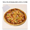 Waykea 10”x10.4”x0.5” Pizza Stone for Toaster Oven | Rectangular Cordierite