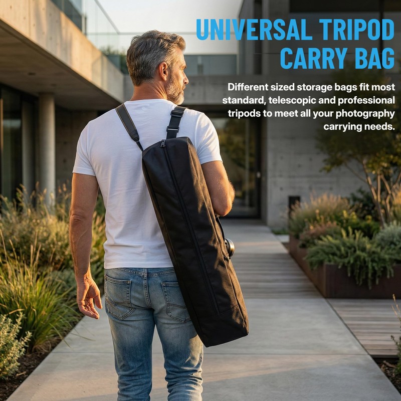 Tripod Bag Case，Tripod Storage Bog Bag with Shoulder Strap,Multifunctional Carrying