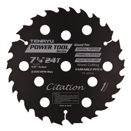 Tenryu PT-18524V 7 1/4" 24t Wood Cut.genrl. General Purpose bla