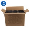 Hoikwo 12x9x4 (11.6x8.8x3.9) Black Shipping Boxes, 20 Packs Corrugated Cardboard