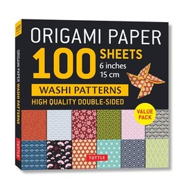 Origami Paper 100 sheets Washi Patterns 6" (15 cm): Double-Sided Origami Sheets Printed with 12 Different Patterns (Instructions for Projects Included)