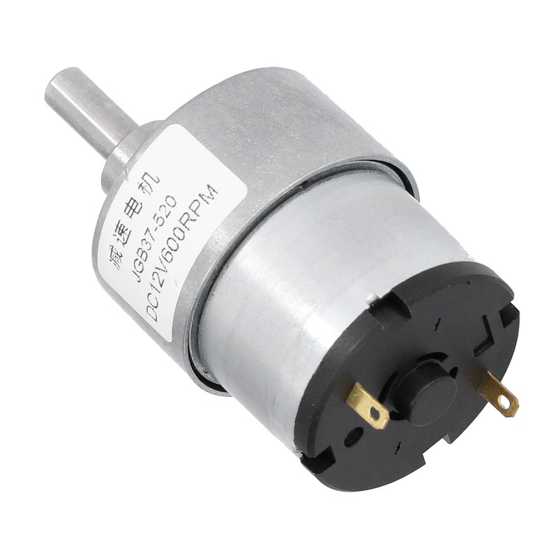 JGB37‑520 12V 600RPM DC Worm Gear Motor Turbo Reducer Shaft